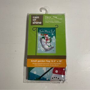 Rain or Shine snowmen Garden Art Flag 12.5" x 18"
